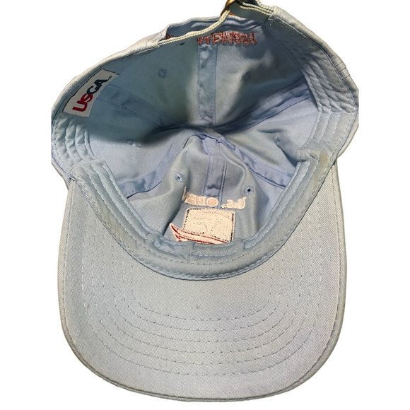 USGA MEMBER U.S. Open 2019 Pebble Beach Blue Red Cap Hat Lid Distressed Used St - Picture 7 of 8